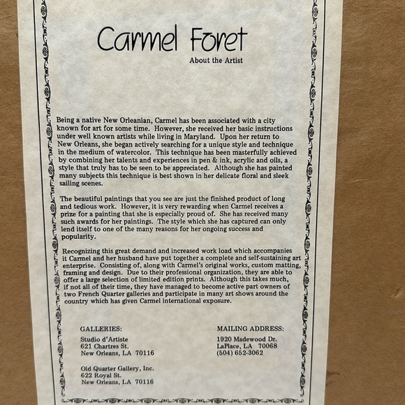 Carmel Foret Print Painting - Picture 9 of 10